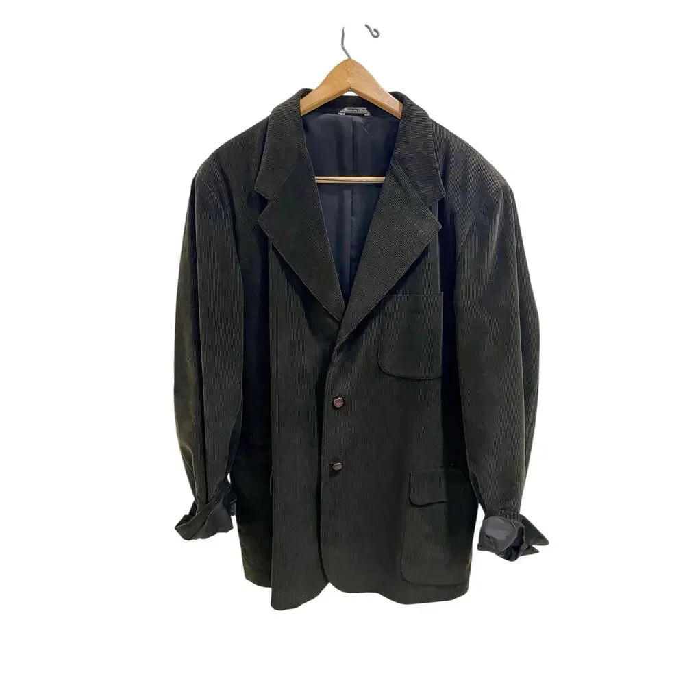 Banana Republic Vintage Dark Olive Green Corduroy Men’s Sport Coat XL